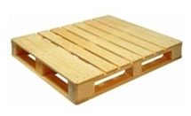 a Four Way Wooden Pallet with nothing on top